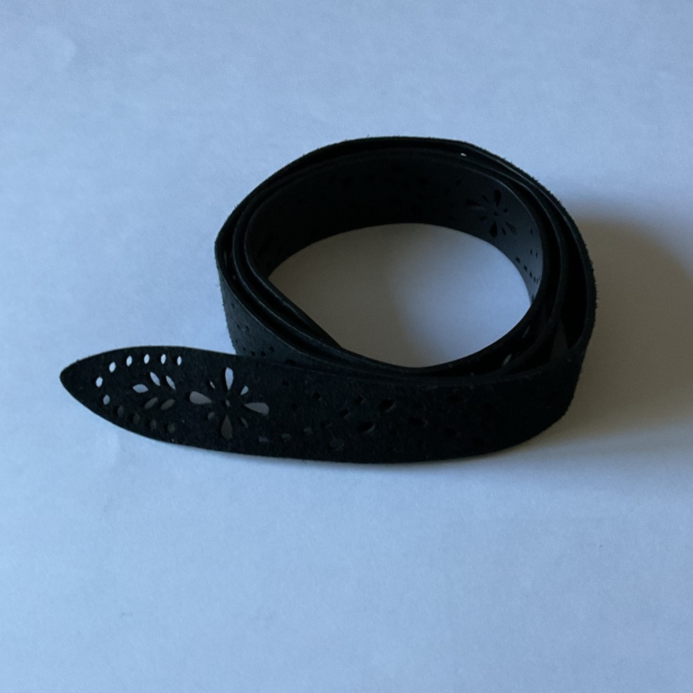 ISABEL MARANT LECCE CUTOUT SUEDE LEATHER WRAP BELT BLACK SIZE SMALL NWOT - Picture 7 of 14